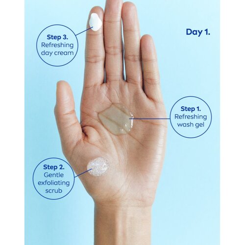 Nivea Refreshing osvježavajući gel za či&amp;scaron;ćenje za normalnu i mje&amp;scaron;ovitu kožu lica 150 ml Slike