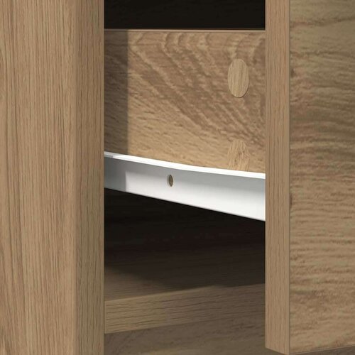  Komoda s ladicama i vratima artisan hrast 73x31x90 cm Slike
