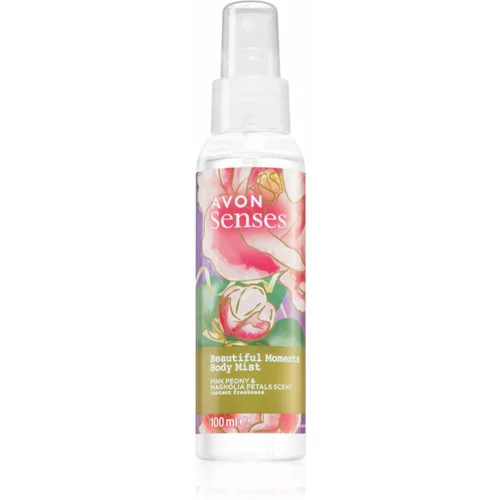 Avon Senses Beautiful Moments osvježavajući sprej za tijelo s mirisom cvijeća 100 ml