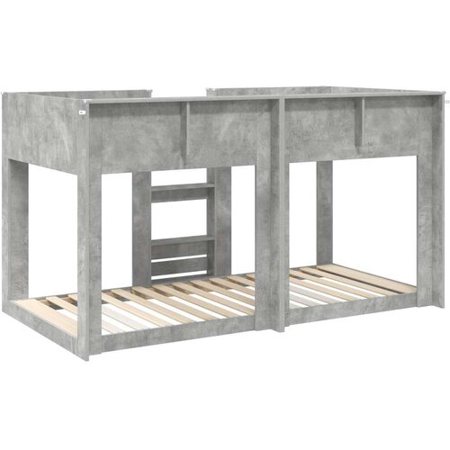  Krevet na kat za djecu Betonski sivi 80 x 200 cm Slike