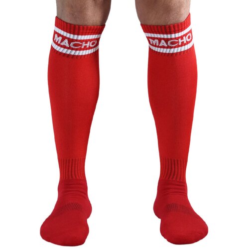 Macho Underwear MACHO MALE LONG SOCKS ONE SIZE - RED Slike