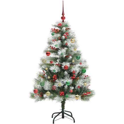  Umjetno božićno drvce S LED lampica Zelena i bijela 150 cm Slike