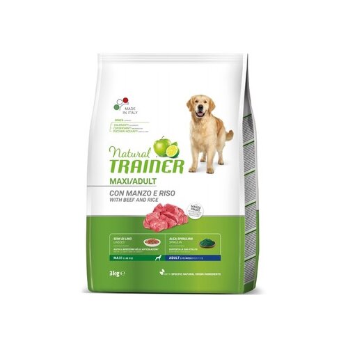 Natural trainer dog Hrana Za Pse, Govedina I Pirinač, Za Odrasle Pse, Velikih rasa, 3kg Slike
