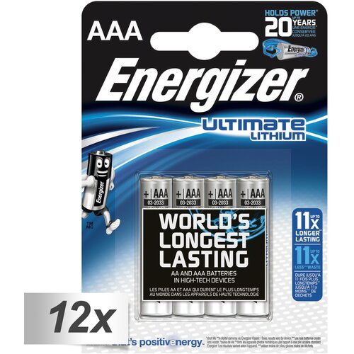 Energizer 12x4 Ultimate Lithium Micro AAA LR 03 1,5V Cijene