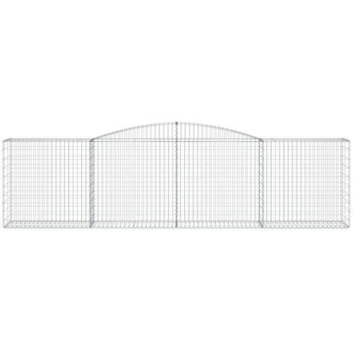  Lučne gabionske ko&amp;scaron;are 3 kom 400x50x100/120cm pocinčano željezo Slike