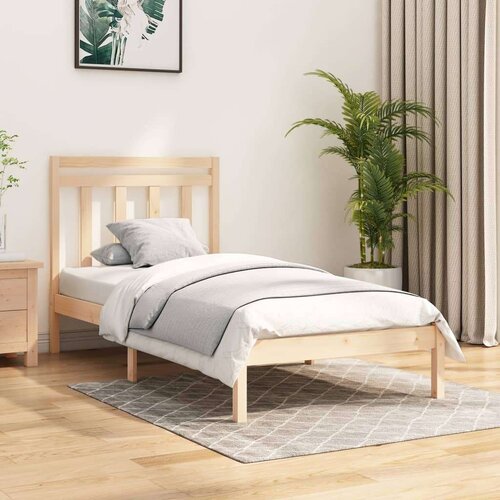  Posteljni okvir iz trdnega lesa 100x200 cm, (20647368) Slike