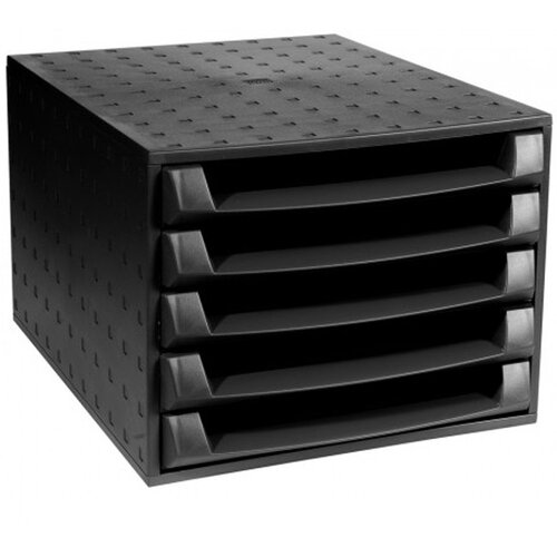  Ladica za spise Multiform the Box, 5 otvorenih ladica, crna Cijene