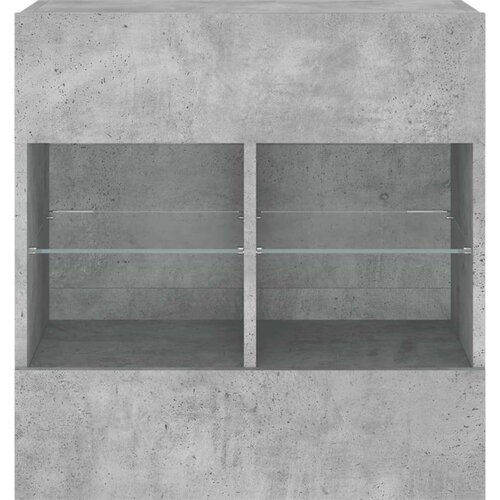 vidaXL TV ormarić s LED svjetlima siva boja betona 58 5x30x60 5 cm Cene