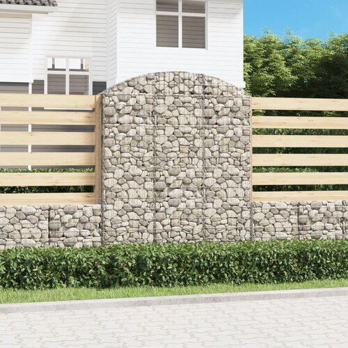  Gabionska ko&scaron;ara s lukom 150x30x180/200 cm pocinčano željezo Cijene