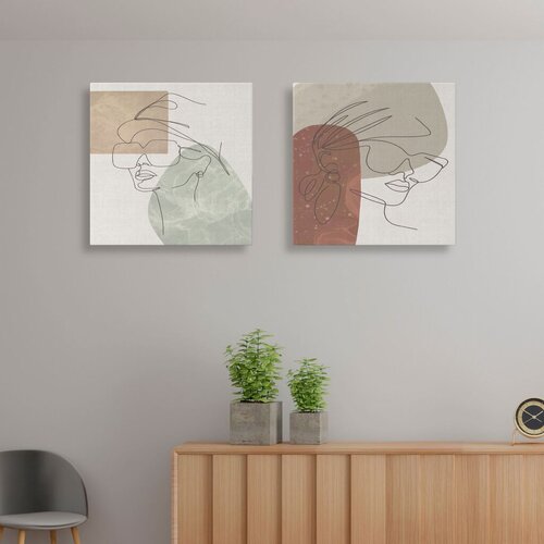 Wallity Zidna slika ASR_CNVS25-11, 30x30cm, 2 dijela Cijene