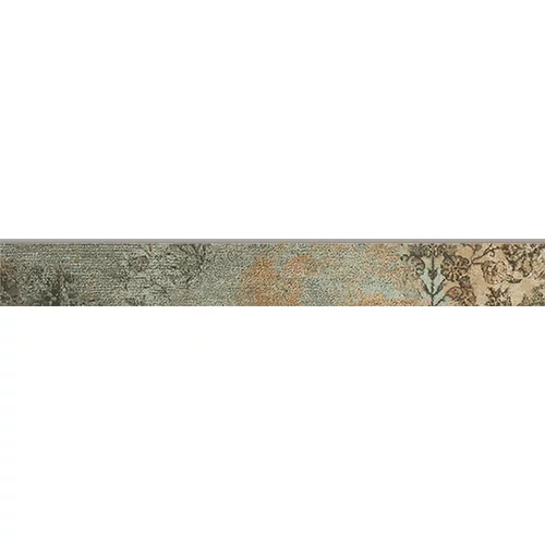 x Robna ploščica Bagdad (7,3 x 59,2 cm, zelena, glazirana)
