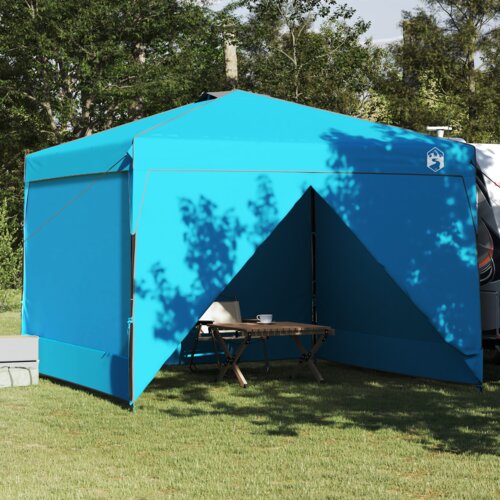 vidaXL Šator s nadstrešnicom Plava 300 x 300 x 227 / 236 / 245 cm Cijene