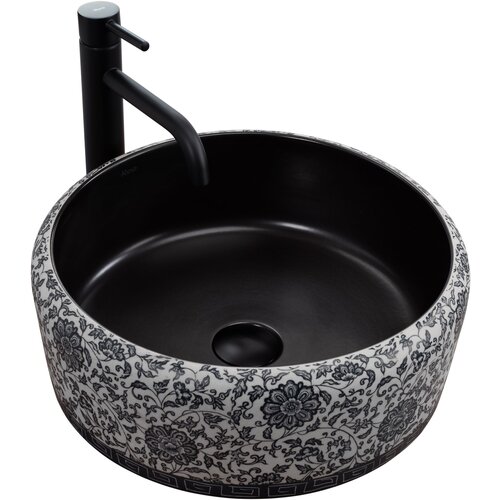 Rea Nadgradni umivaonik Florisa Black Matt Slike
