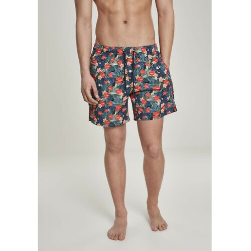Urban Classics patternswim shorts blk/tropical Cene