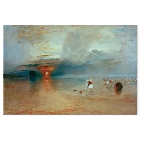  Slika - William Turner &amp;ndash; Calais Sands at Low Water 30x20 Na talijanskom platnu Slike