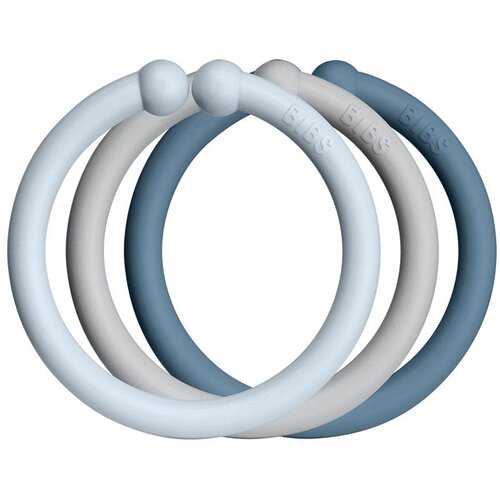Bibs Loops obešalni obročki Baby Blue / Cloud / Petrol 12 kos Cene