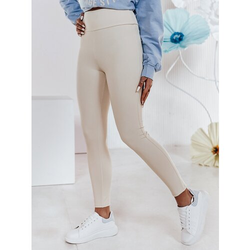 DStreet Legginsy damskie z wysokim stanem SOFLEGG beżowe Cijene