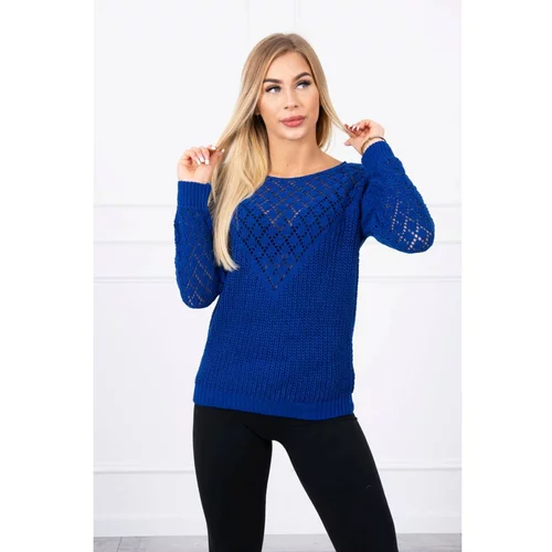 Kesi Openwork sweater mauve-blue