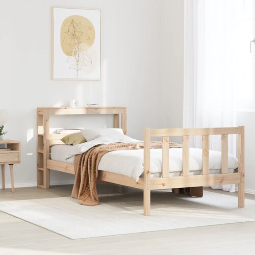 VidaXL Okvir kreveta bez madraca 90 x 190 cm od masivne borovine Slike