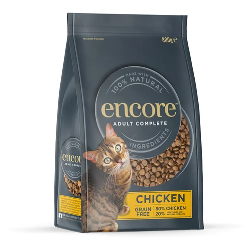 Encore Cat s piščancem - Varčno pakiranje: 2 x 800 g