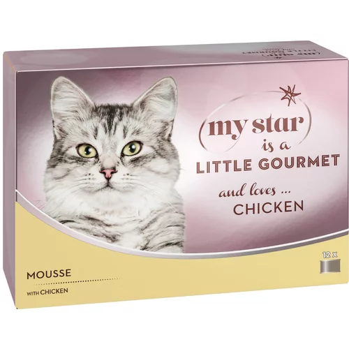My Star Ekonomično pakiranje is a little Gourmet - Mousse 48 x 85 g - Piletina