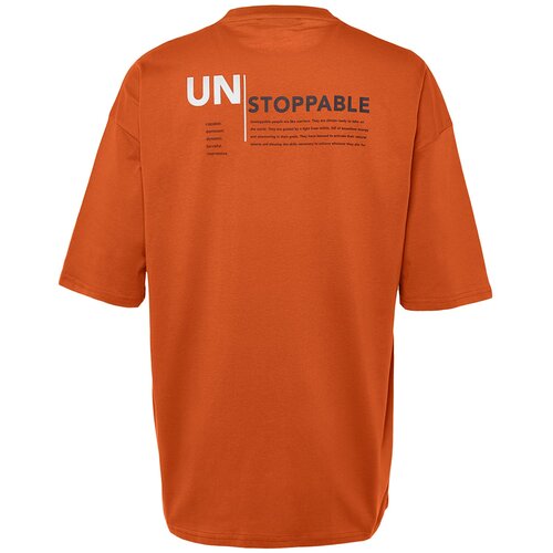 Trendyol T-Shirt - Orange - Oversize Cene