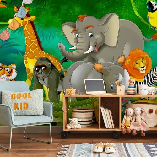  Foto tapeta - Colourful Safari 100x70 Vodootporna Cijene