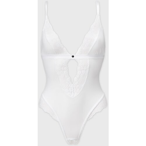 Obsessive Heavenlly Crotchless Teddy White XS/S Slike