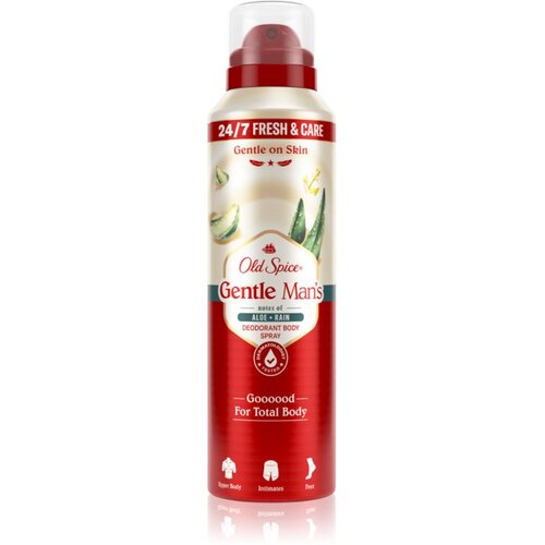 Old Spice Gentle Man&amp;#039;s Aloe &amp;amp; Rain deodorant v pr&amp;scaron;ilu brez vsebnosti aluminija 140 ml Slike