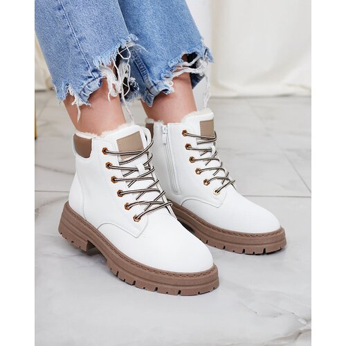 Resti White women's insulated trapper boots Radoras Cene