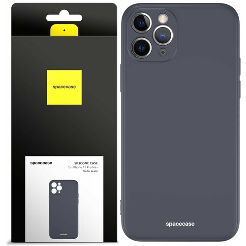 Spacecase SILIKONSKI OVITEK ZA IPHONE 11 PRO MAX ČRN, (21962755) Cene