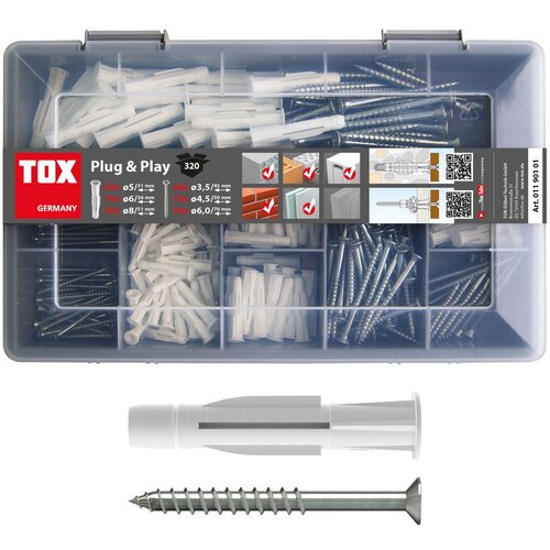 Tox plug & play set (320/1) asortiman višenamjenskih tipli za različite podloge Cene