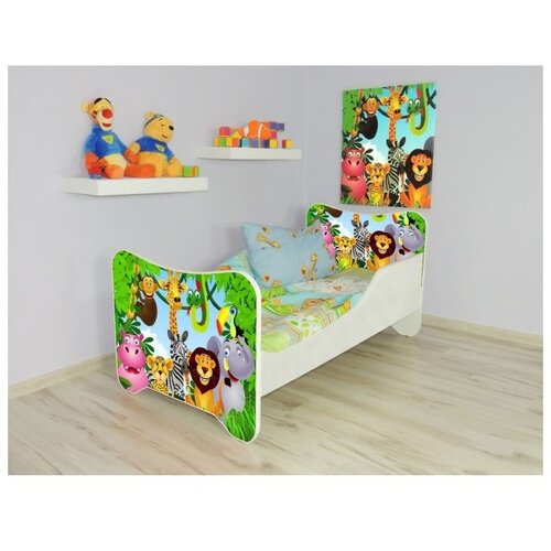 Made in Poland Dečiji krevet Happy Kitty – Madagascar 140x70 cm Cene