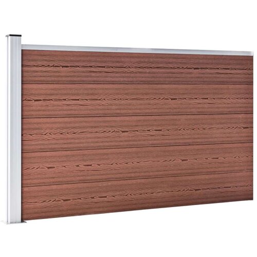 VidaXL Vrtna ograda WPC 175 x 105 cm smeđa Slike