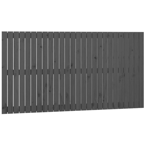 Zidno uzglavlje sivo 166x3x90 cm od masivne borovine Slike