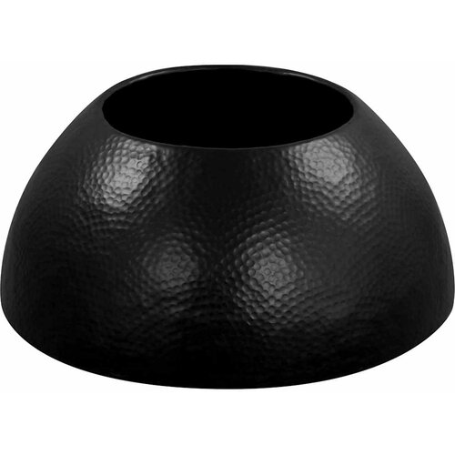  Stolić za kavu od čekićanog aluminija 70 x 30 cm crni Slike