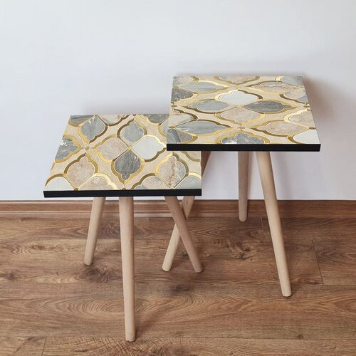 Hanah home Set 2 stočića 2Shp271 Beige Cene