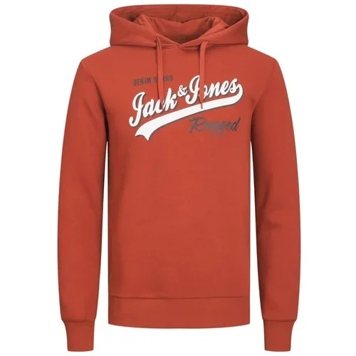 Jack & Jones Plus Sweater majica narančasta / crna / bijela