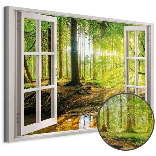  Slika - Window: View on Forest 90x60 Premium Print Cijene