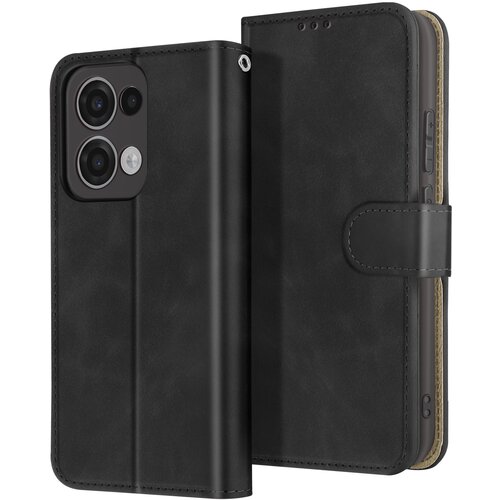 AVIZAR Ohišje za Oppo Reno 13 Denarnica z magnetno ploščico, Črna, (5000015776) Cene