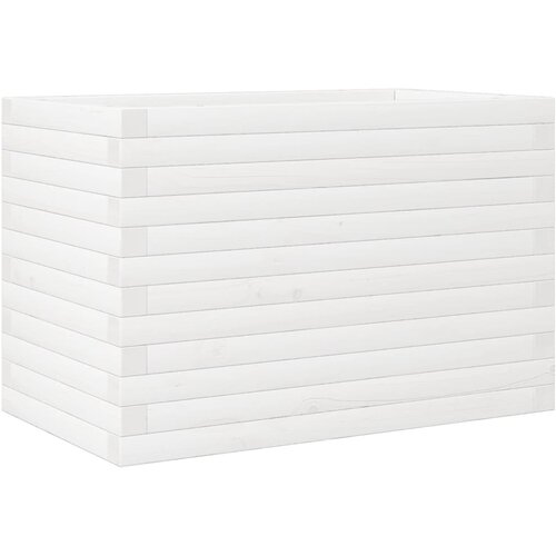 Maison Chic Vrtno cvetlično korito - Cvetlični Lonec belo 70x40x46 cm trdna borovina, (21788950) Cene