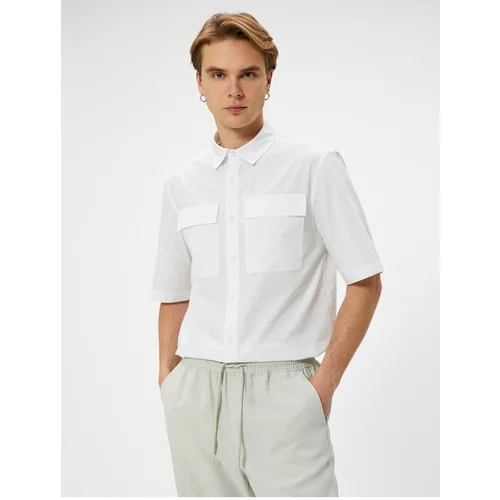 Koton Short Sleeve Shirt with Pocket Detail and Buttons