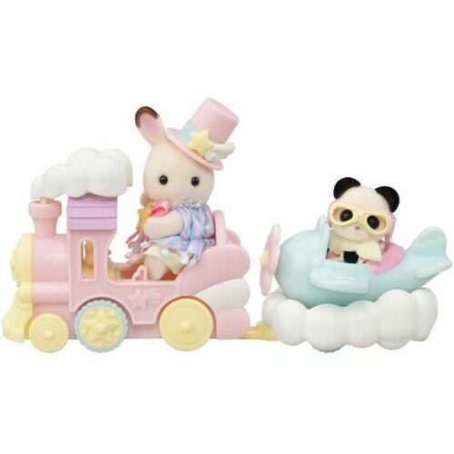  Playset Sylvanian Families Amusement Park Ride - Plane &amp  Train Pisana Cijene