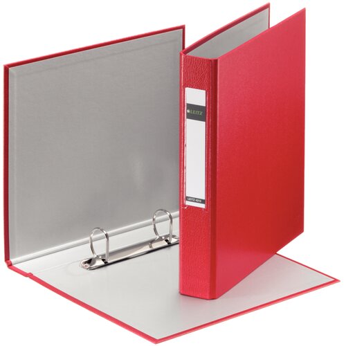 Leitz Standardni obročni registrator DIN A5, rdeč, 2 D-ring mehanika, (21650774) Slike
