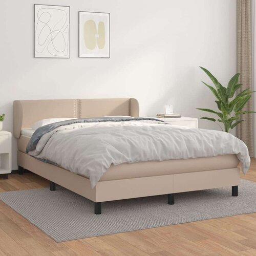  Box spring postelja z vzmetnico kapučino 140x190cm um Slike