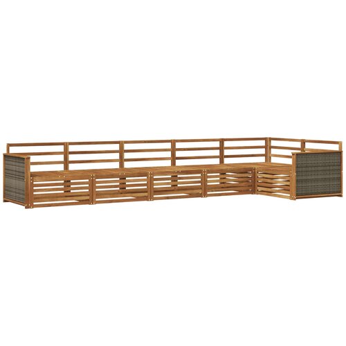 vidaXL Zunanja garnitura za sedenje 6 pcs Naravna Masiven les akacije, (5000282279) Cene