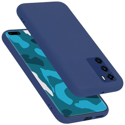  Ohišje, združljiv s Huawei v tekoči modri barvi - zaščitni pokrov iz fleksibilnega silikona TPU, (20585718) Cene