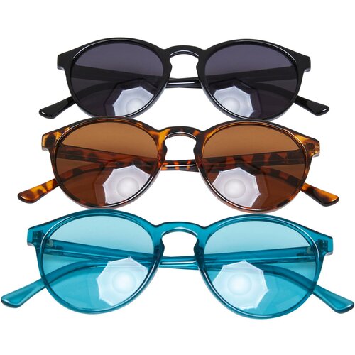 Urban Classics Accessoires Sunglasses Cypress 3-Pack black/watergreen/amber Slike