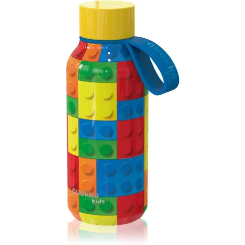 Quokka Solid Kids termosica s petljom za vješanje Color Bricks 330 ml