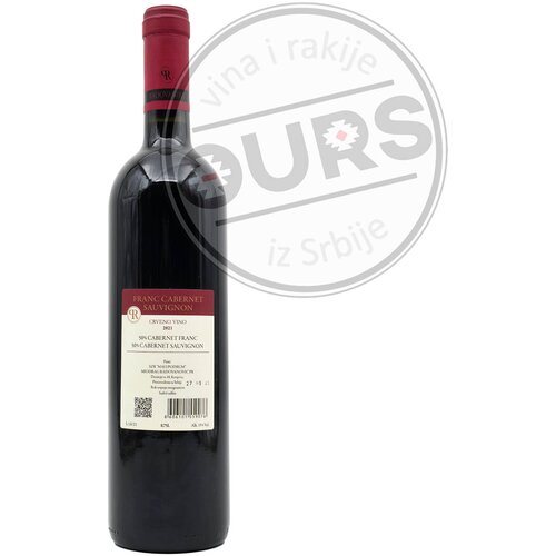 RADOVANOVIĆ franc cabernet sauvignon 0,75L Slike